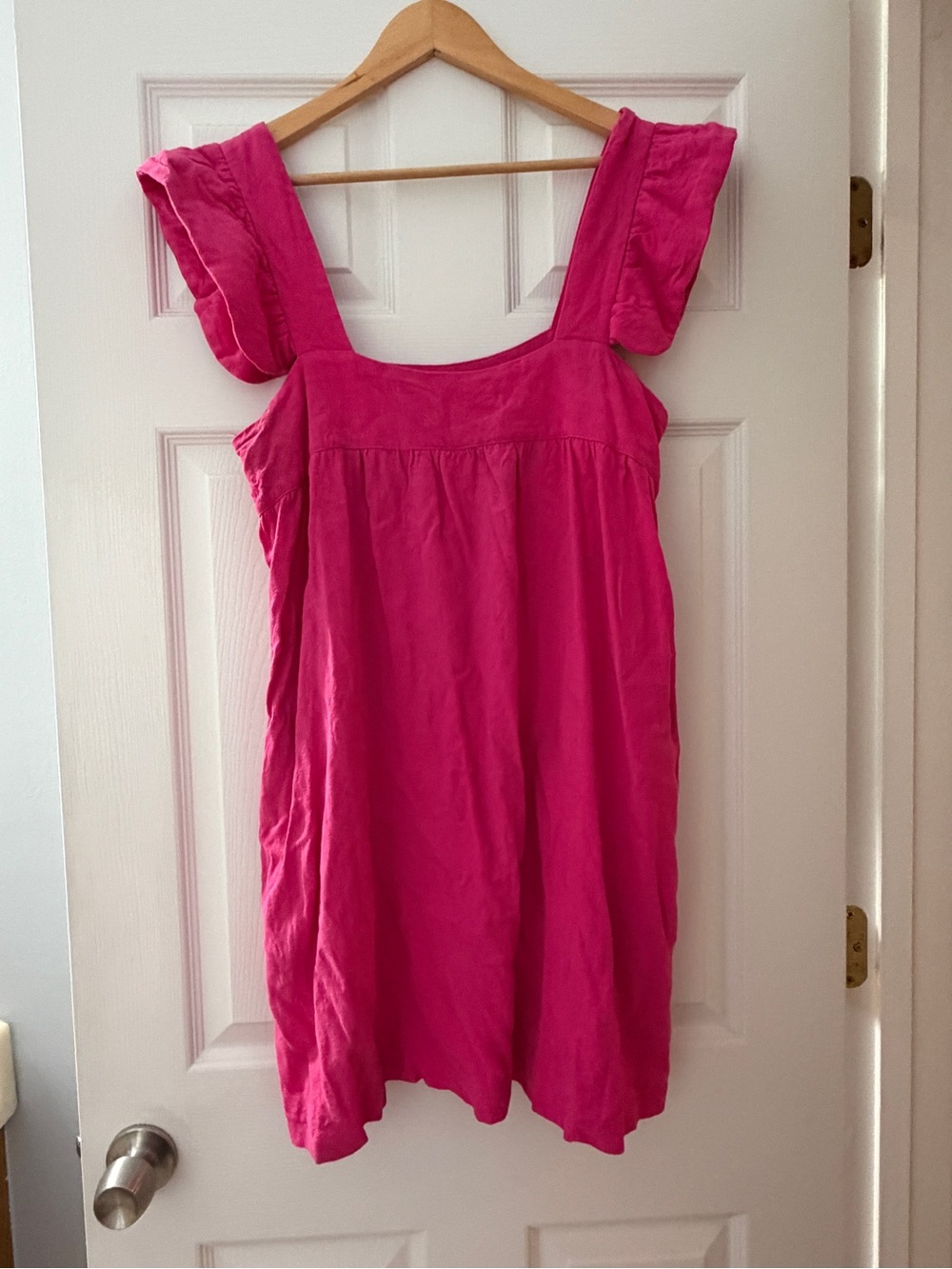 Tuckernuck Hot Pink Ruffle Strap Sundress